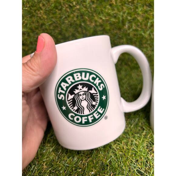 Starbucks 2006 Classic White Green Mermaid Siren Logo Coffee Cup Set - Picture 4 of 8